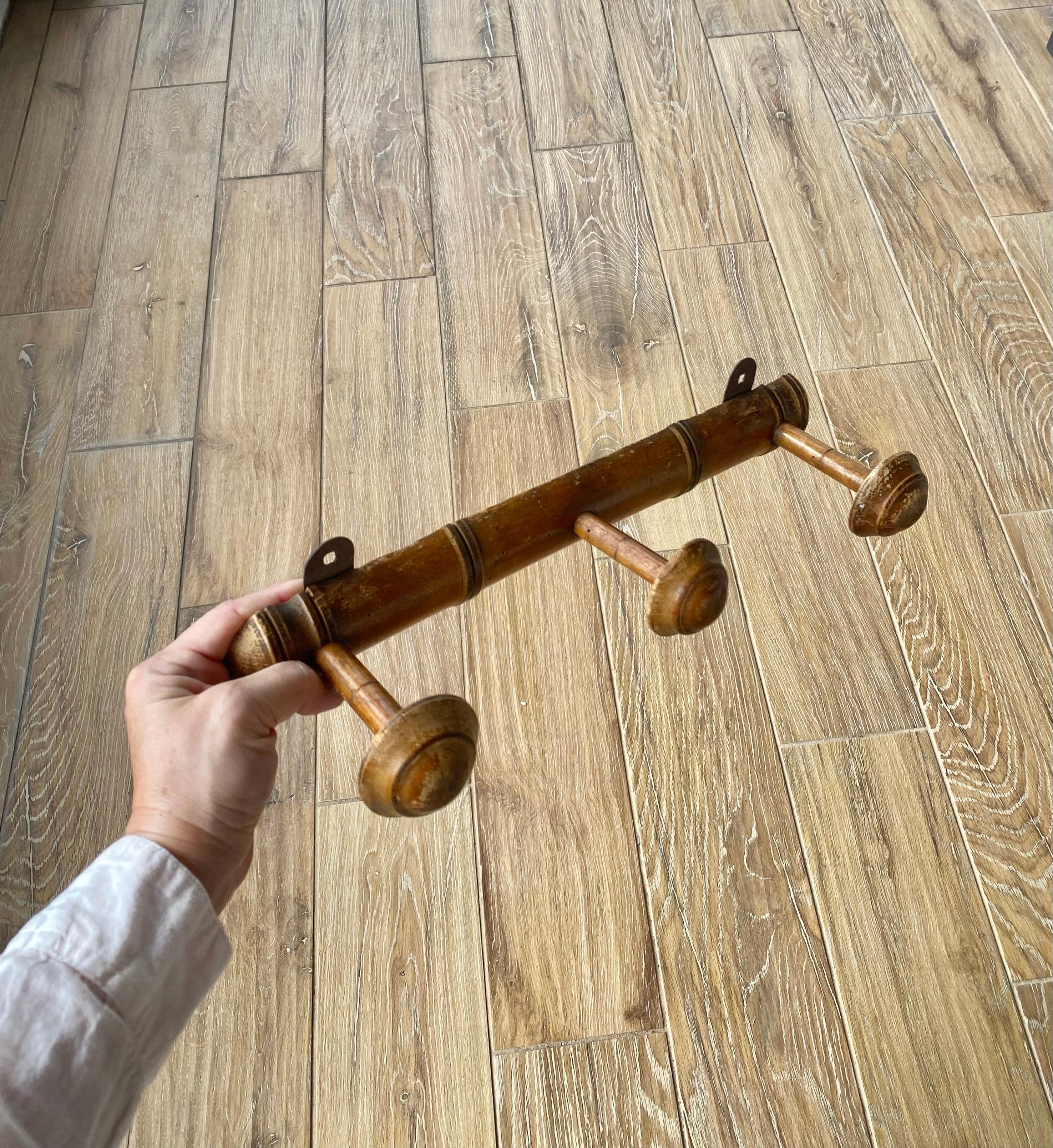 French Faux Bamboo Coat/Purse Hooks For Sale 3