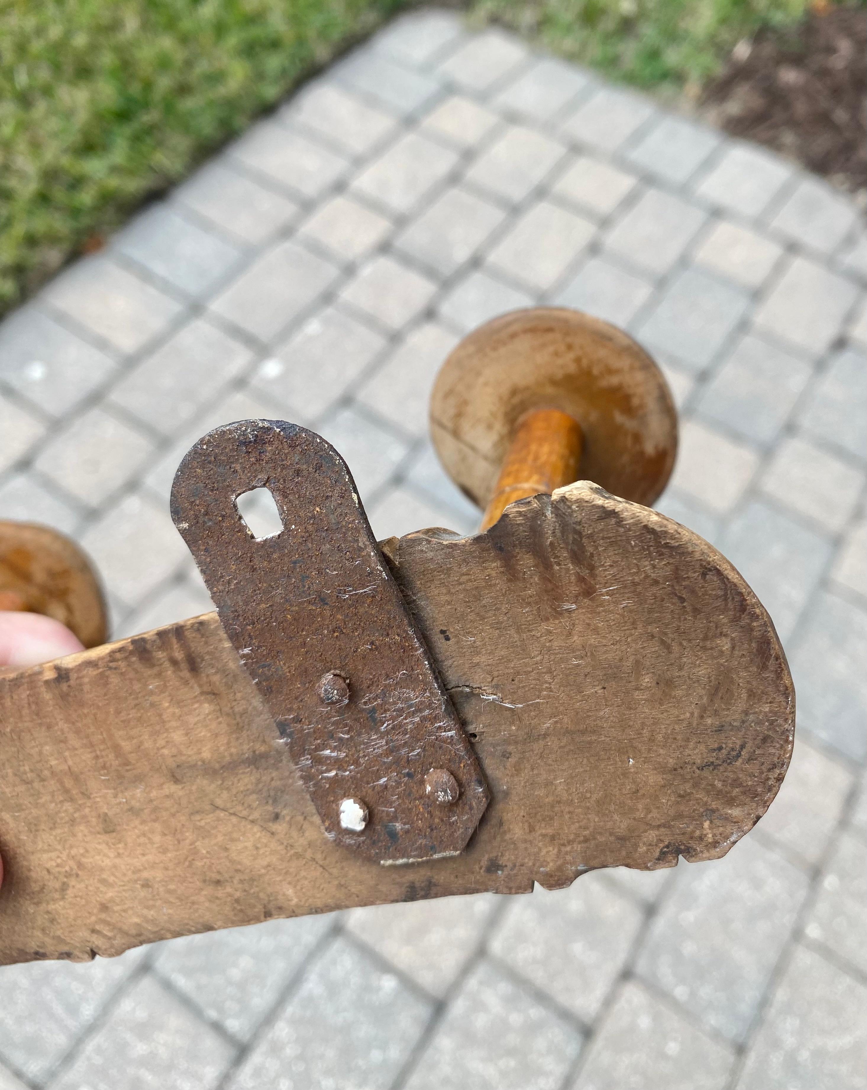 French Faux Bamboo Coat/Purse Hooks For Sale 2