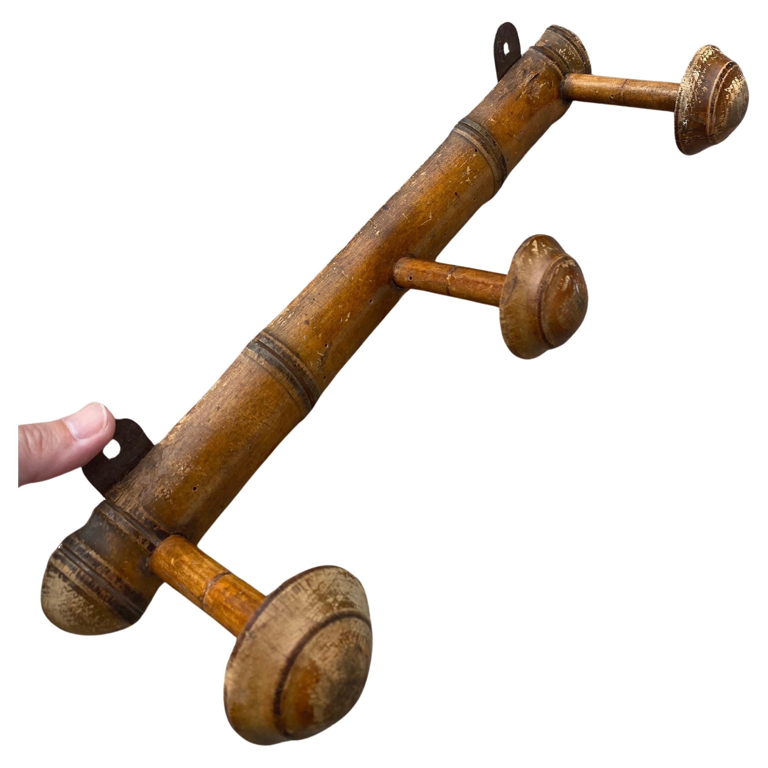 French Faux Bamboo Coat/Purse Hooks