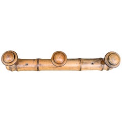 Antique French Faux Bamboo Coat Rack