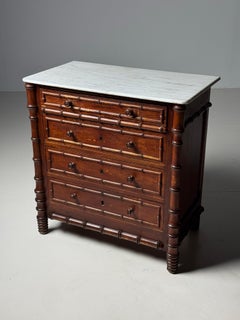 French Faux Bamboo Commode 1900