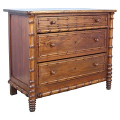 French Faux Bamboo Commode