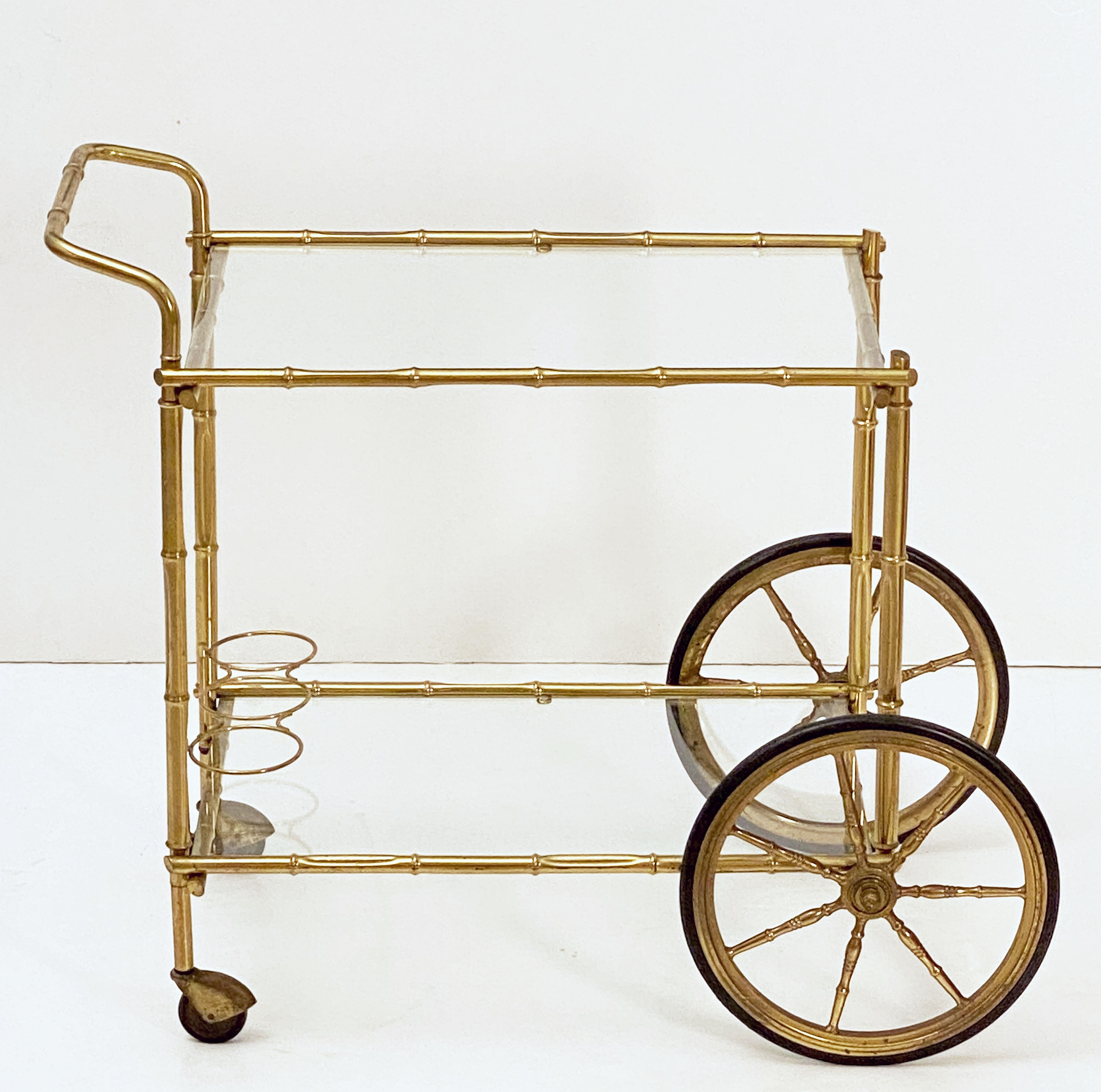 brass drink cart