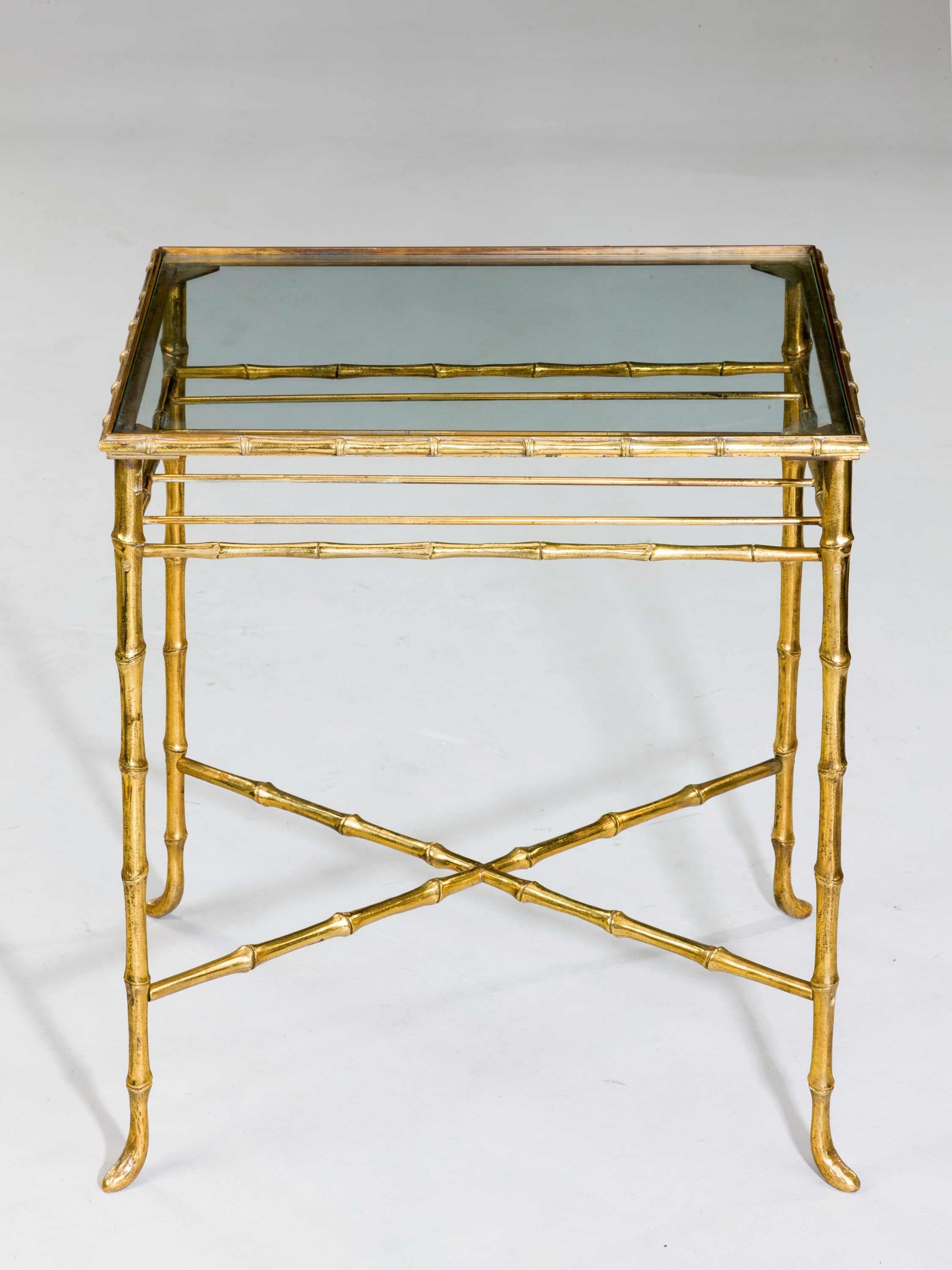 French Faux Bamboo End Table In Good Condition In Peterborough, Northamptonshire