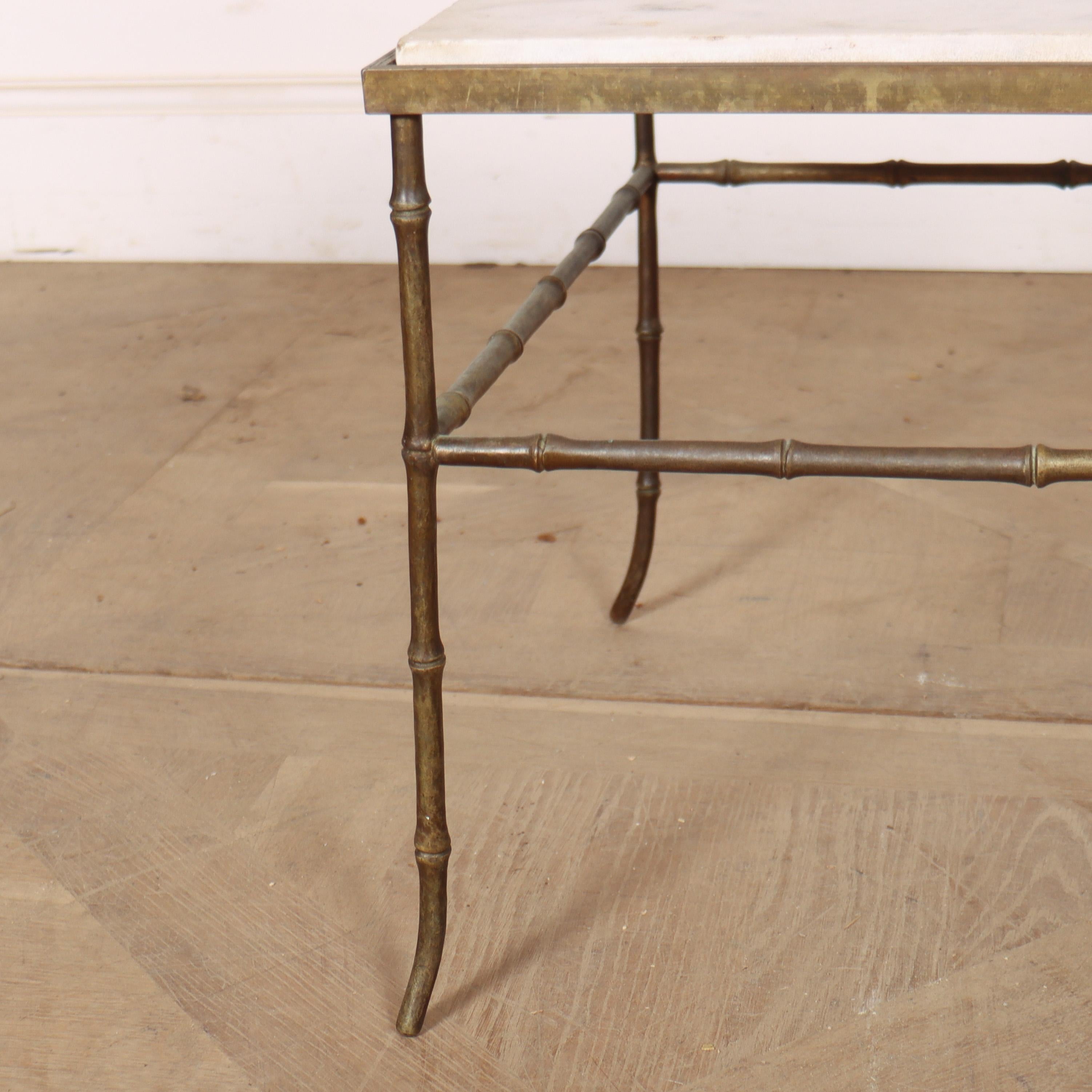 20ième siècle Table française en faux bambou en vente