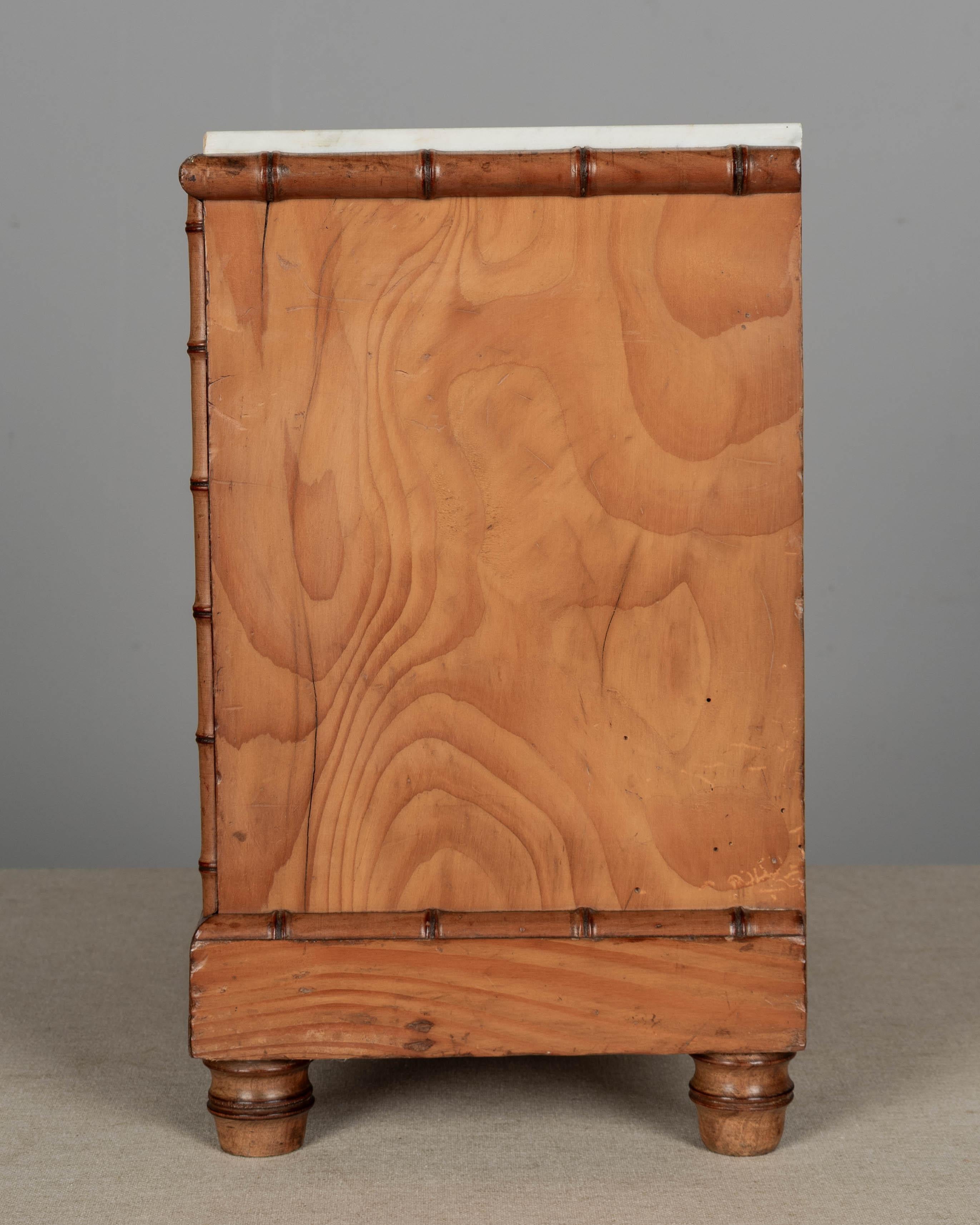 French Faux Bamboo Miniature Commode For Sale 1