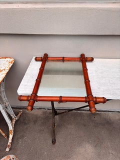 French Faux Bamboo Mirror, circa 1900