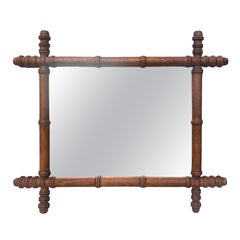 French Faux Bamboo Mirror, circa 1900