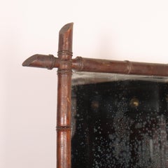 French Faux Bamboo Mirror