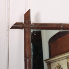 French Faux Bamboo Mirror