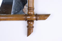 French Faux Bamboo Mirror