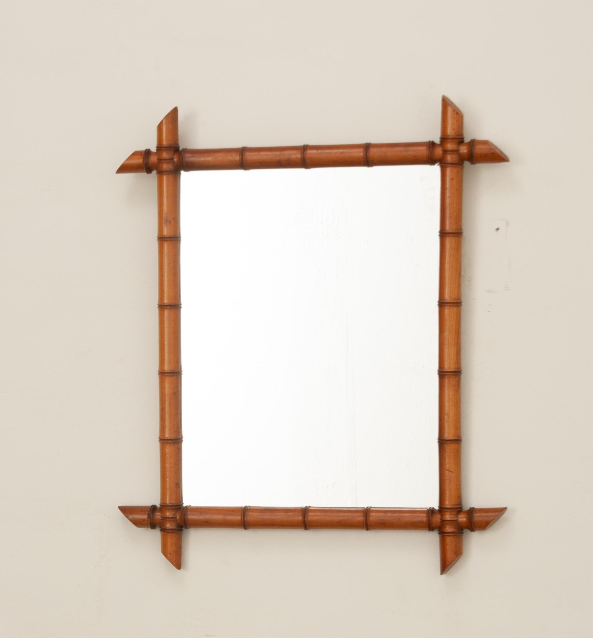 Other French Faux Bamboo Mirror