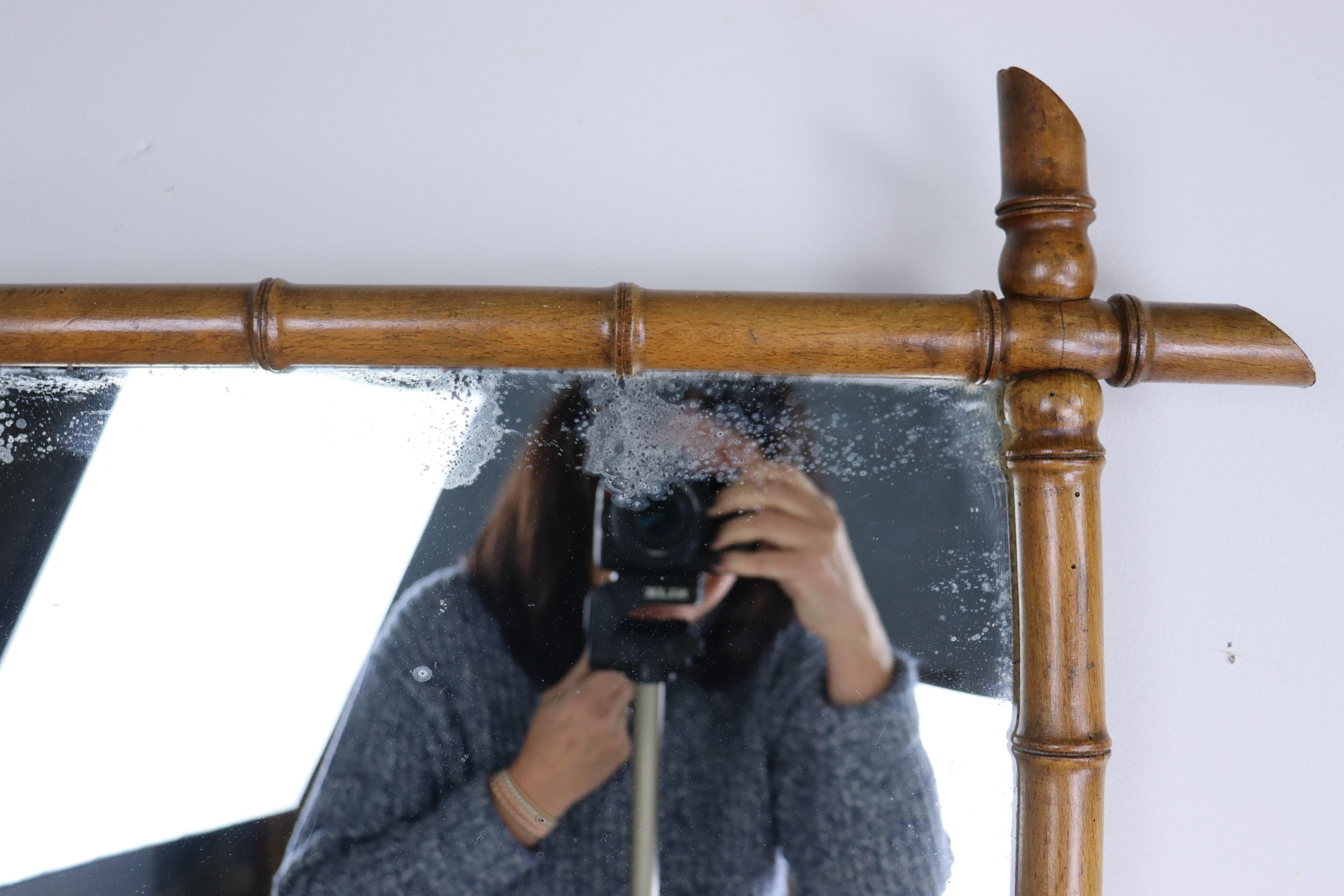 Chêne Miroir français en faux bambou en vente