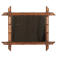 French Faux Bamboo Mirror