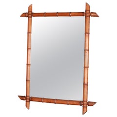 French Faux Bamboo Mirror