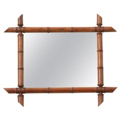 French Faux Bamboo Mirror