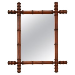 French Faux Bamboo Mirror French Faux Bamboo Mirror