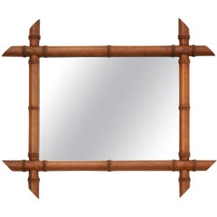 French Faux Bamboo Mirror French Faux Bamboo Mirror