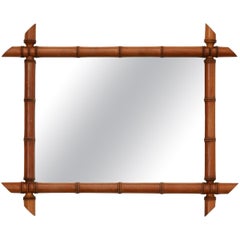 French Faux Bamboo Mirror French Faux Bamboo Mirror