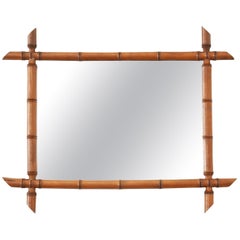 French Faux Bamboo Mirror French Faux Bamboo Mirror