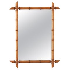 French Faux Bamboo Mirror French Faux Bamboo Mirror