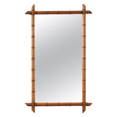 French Faux Bamboo Mirror