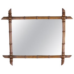French Faux Bamboo Mirror