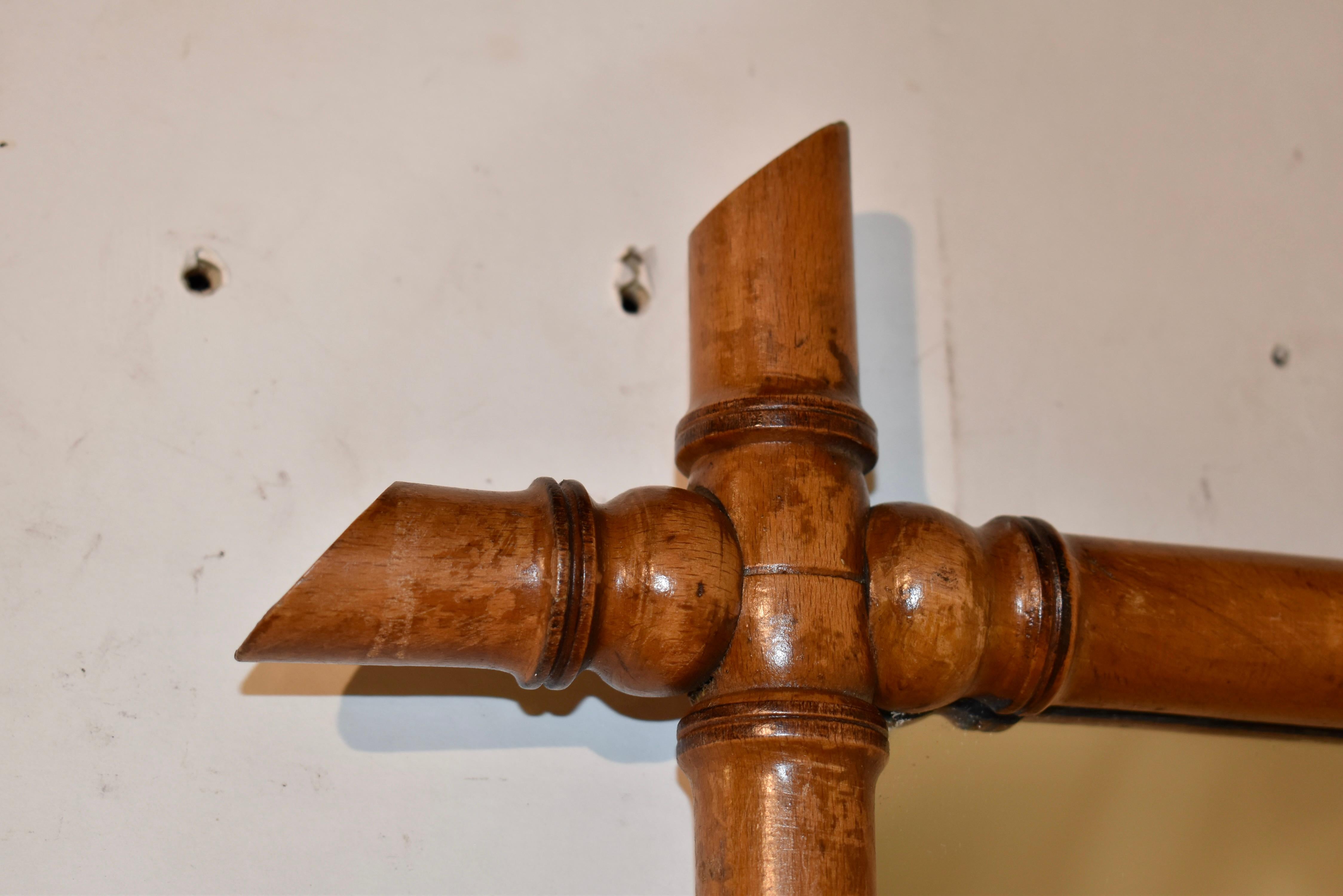 Espejo francés de imitación de bambú en cerezo, Circa 1900 principios del siglo XX en venta