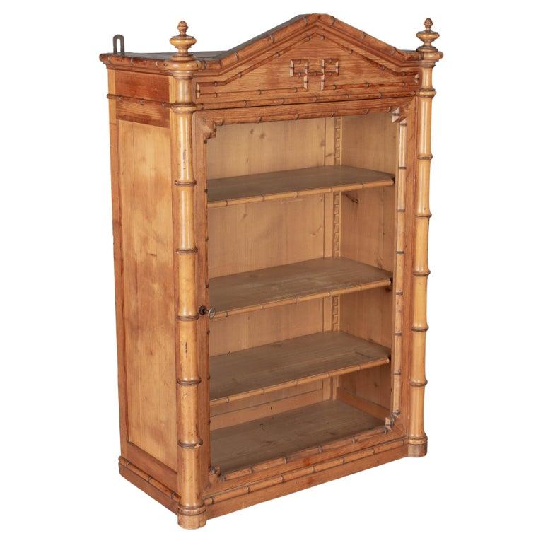 French Faux Bamboo Secretaire à Abattant, or Drop Front Desk For Sale 5