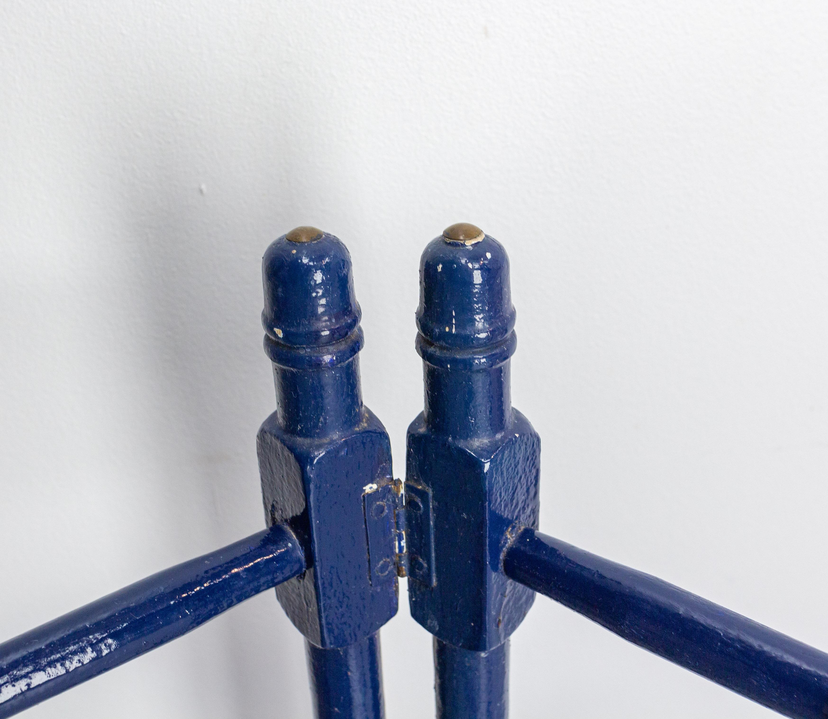 French Faux Bamboo Towel Rack, circa 1910 In Good Condition In Labrit, Landes