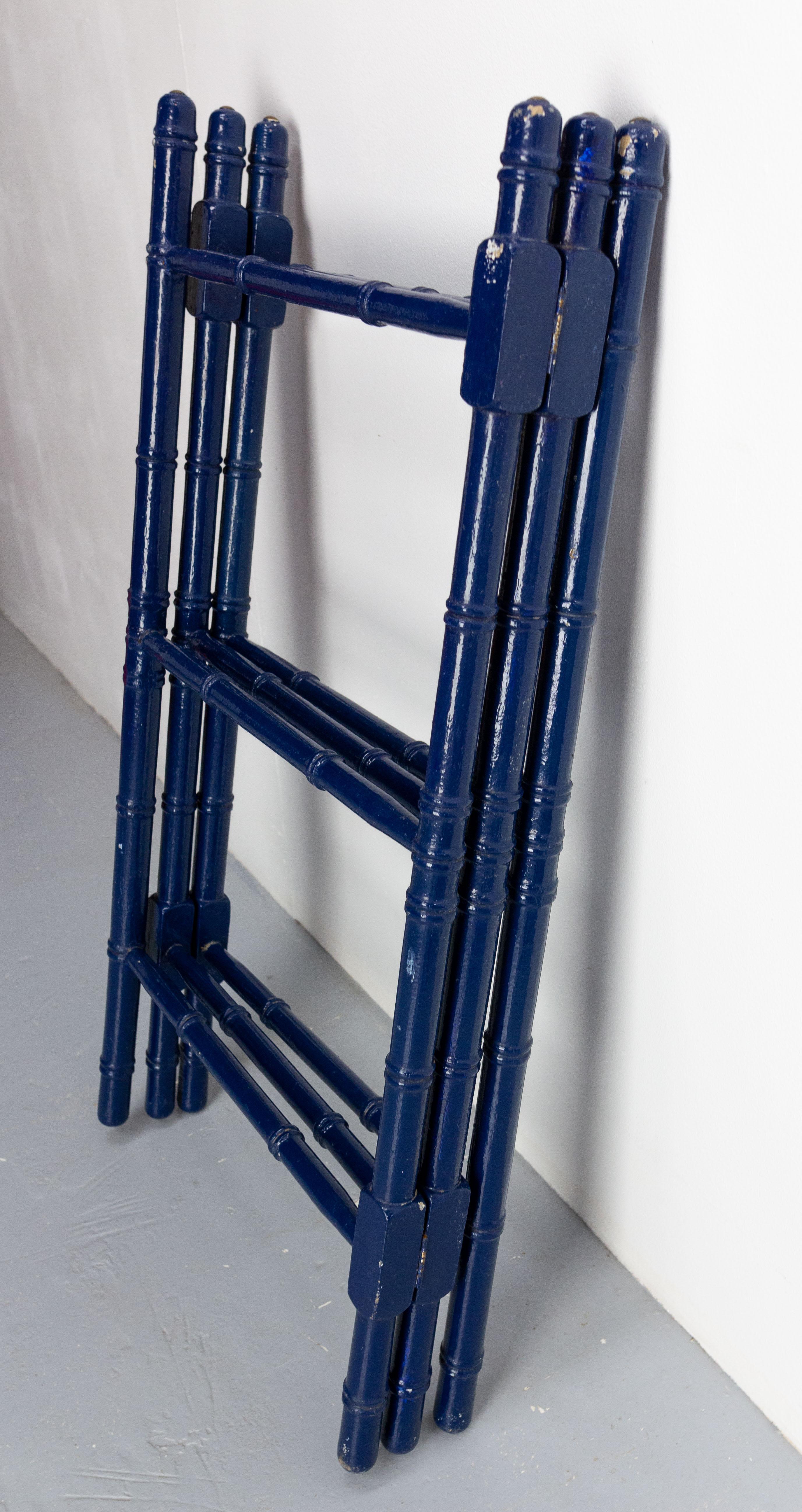 French Faux Bamboo Towel Rack, circa 1910 2