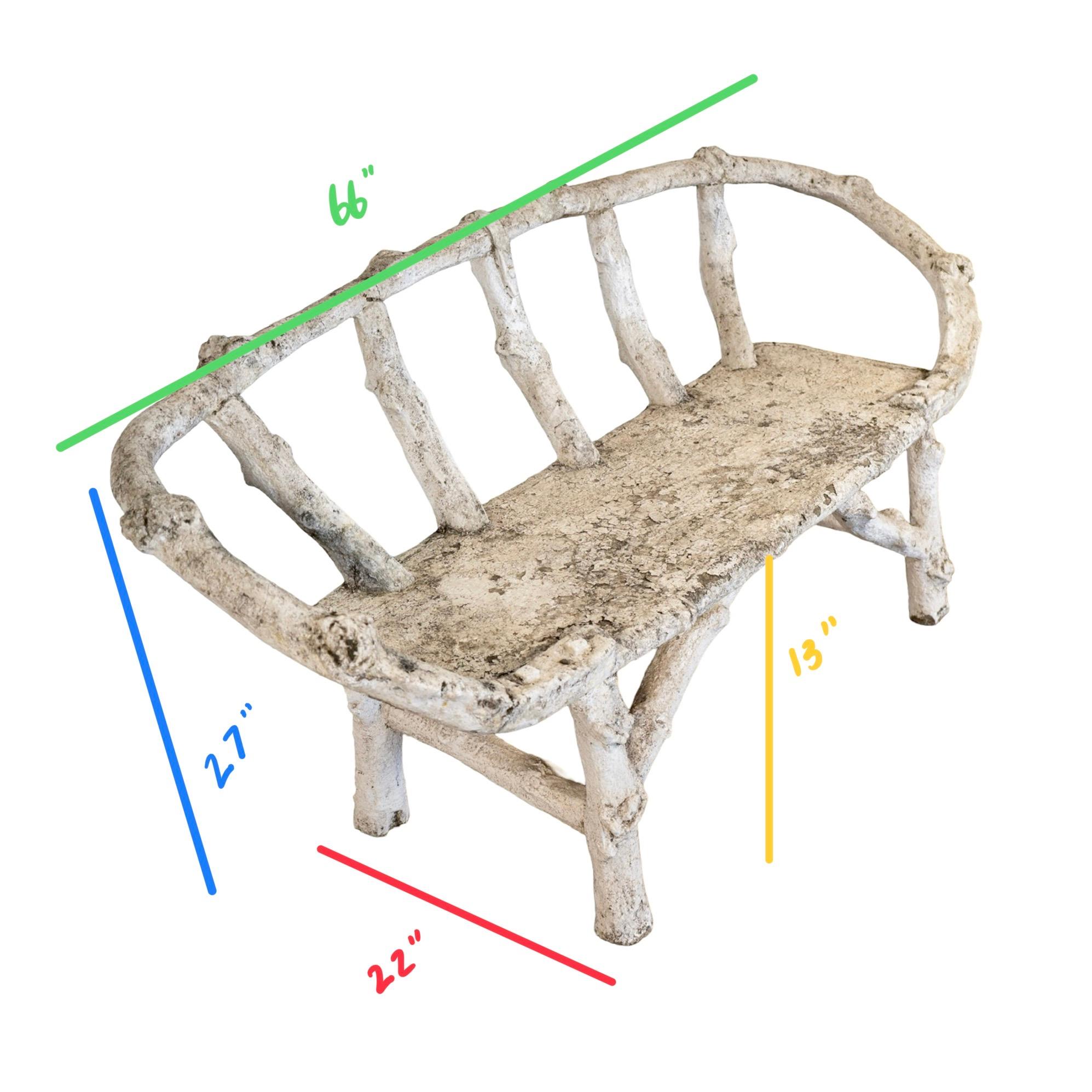 Panchina francese in finto Boi in vendita 7