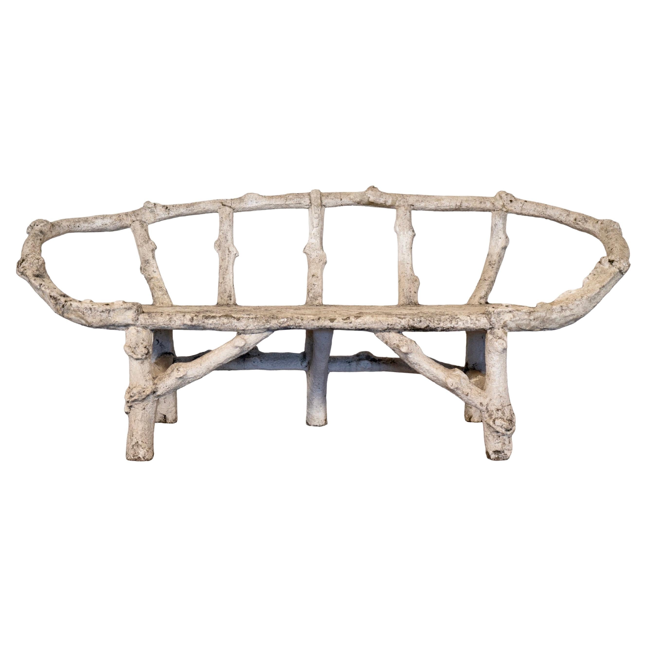 Panchina francese in finto Boi in vendita