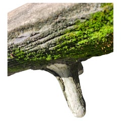 French Faux Bois Cement Log Bench C 1965