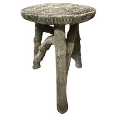 French Faux Bois Garden Table