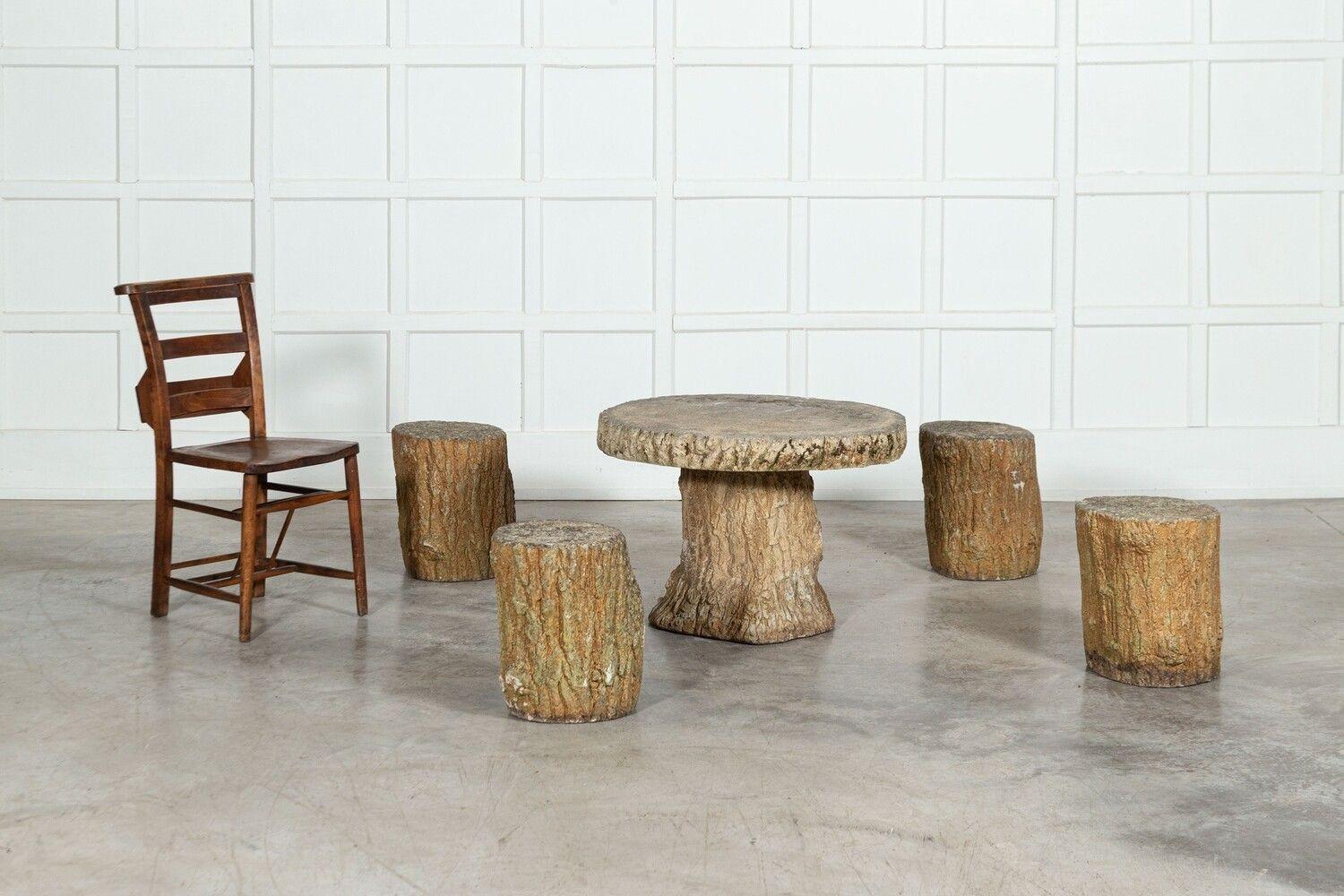 garden table and stools