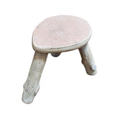 French Faux Bois Stool