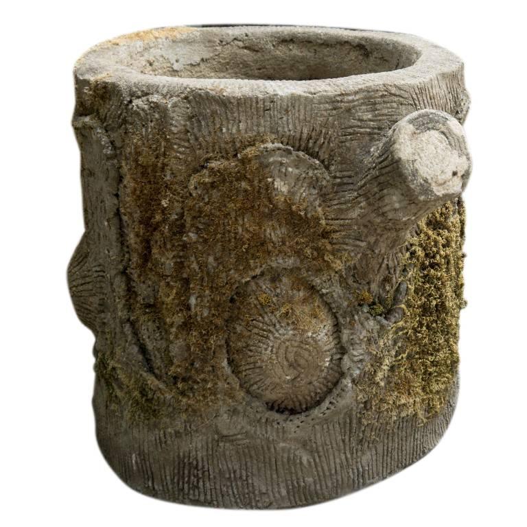 French Faux Bois Tree Stump Planters, circa 1950 at 1stDibs tree