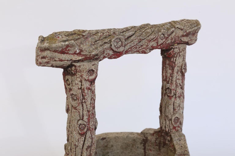 French Faux Bois Wishing Well For Sale at 1stdibs