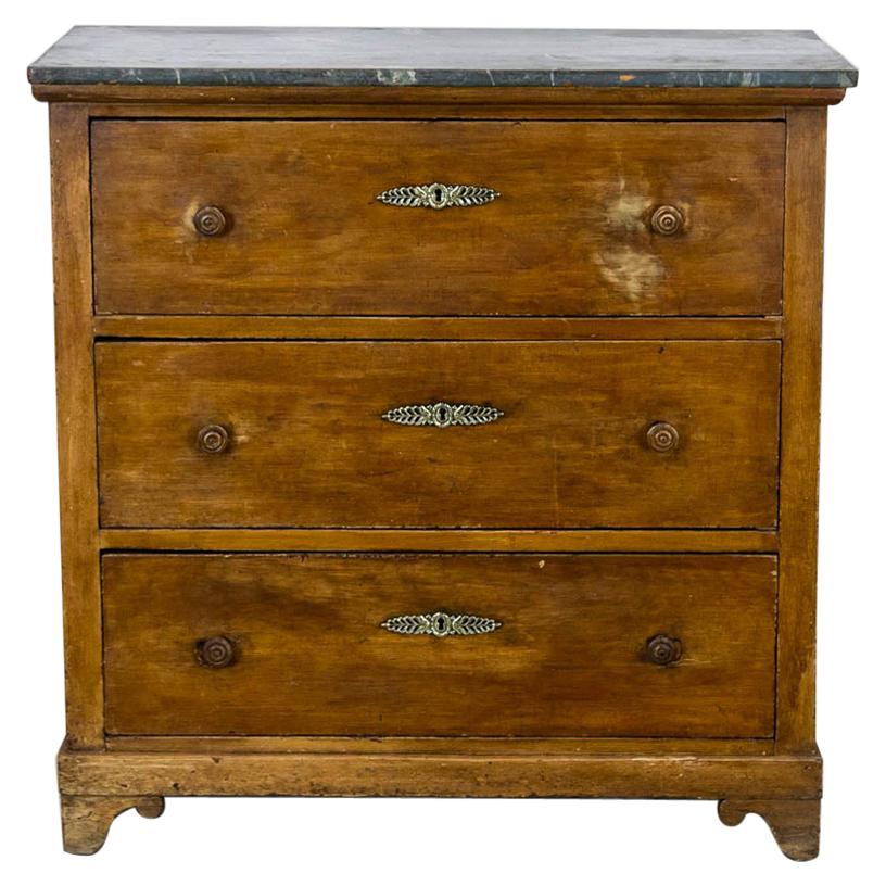 French Faux Painted Chest For Sale