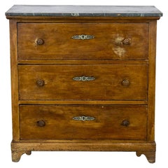 Antique French Faux Painted Chest