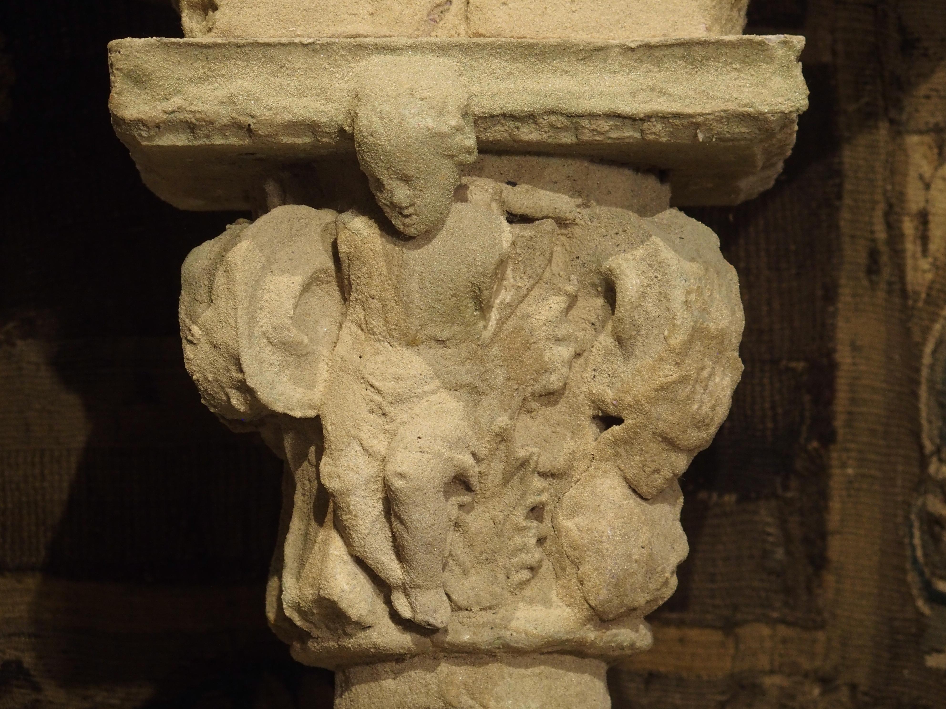 Decoración francesa de imitación de piedra estilo neorromano para ventanas de teatro 1
