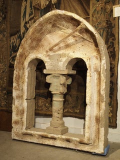 Decoración francesa de imitación de piedra estilo neorromano para ventanas de teatro