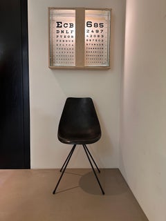 Silla francesa de fibra de vidrio diseñada por Jean-René Picard para S.E.T.A., 1955