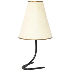 French 1950s Wrought Iron Table Lamp