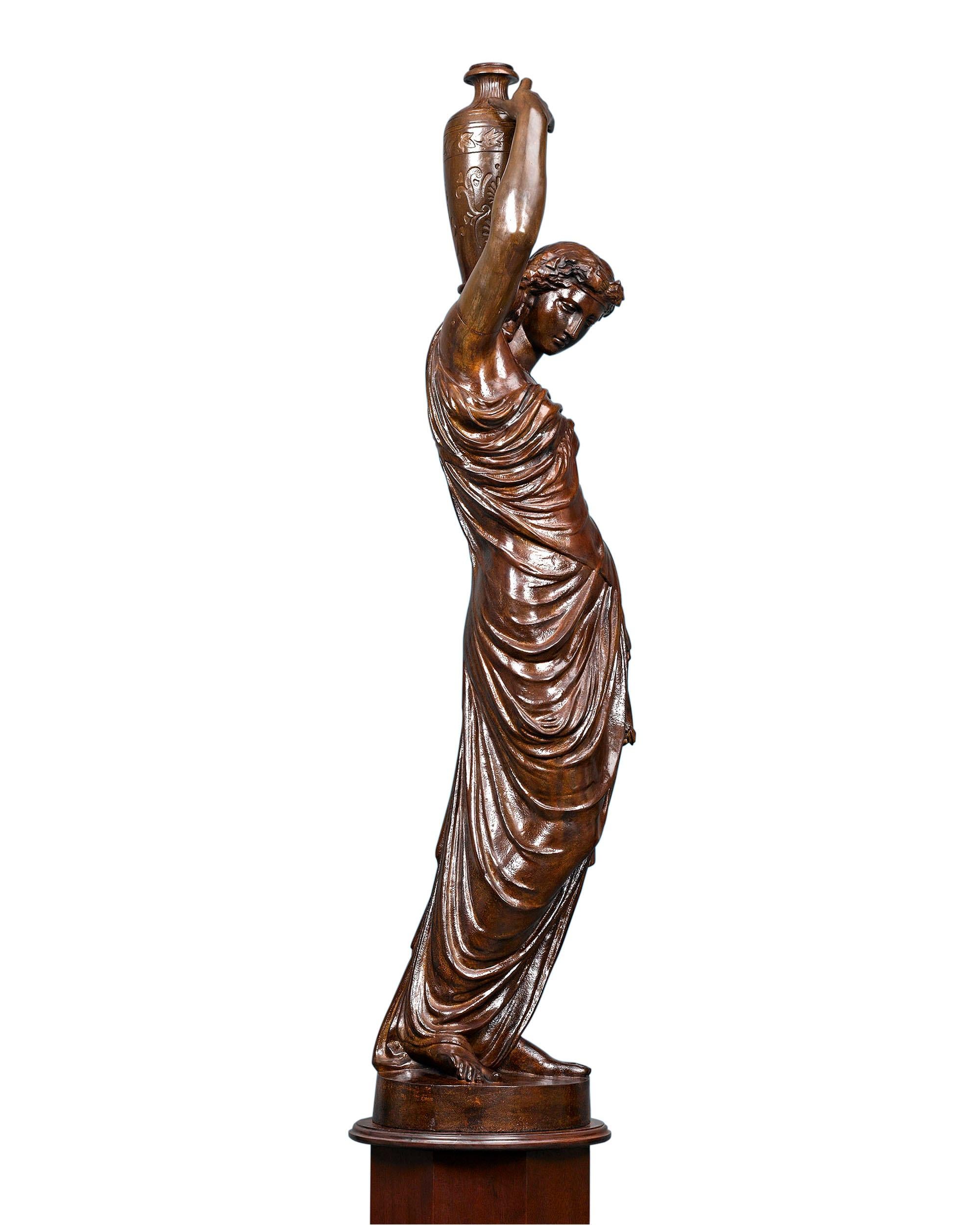 Classical Greek French Figural Statue For Sale
