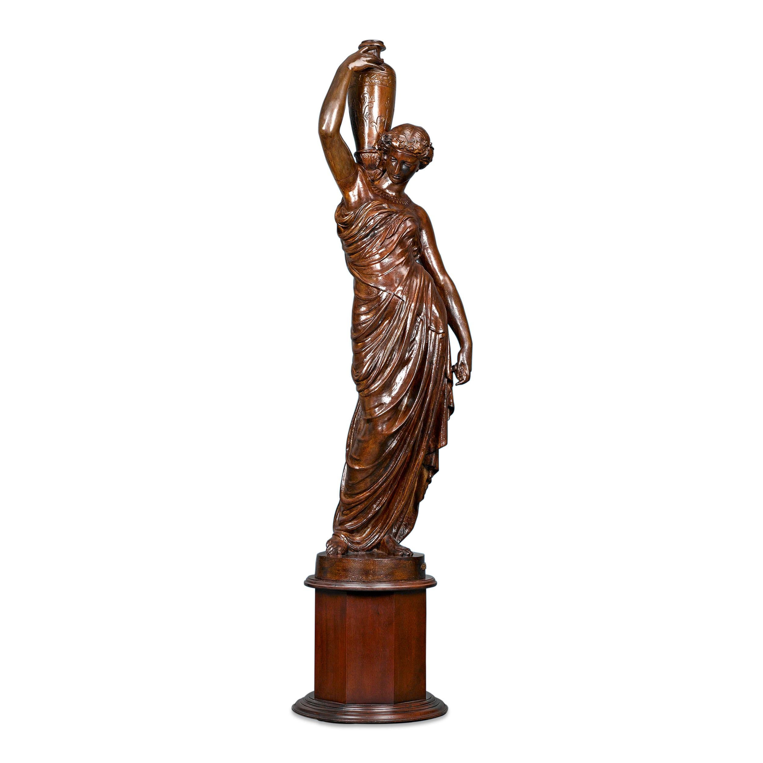 Bronze French Figural Statue For Sale