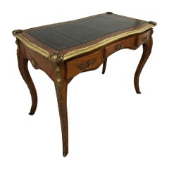 French Figured Walnut Writing Table