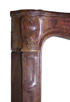 French Fine Louis XV Period Antique Fireplace Surround