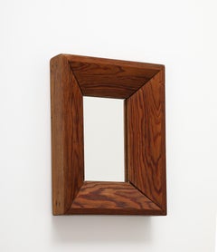 French Fir Deep Framed Mirrors, 1940's